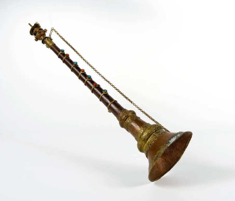 A ghyaling, a traditional wooden double-reed oboe